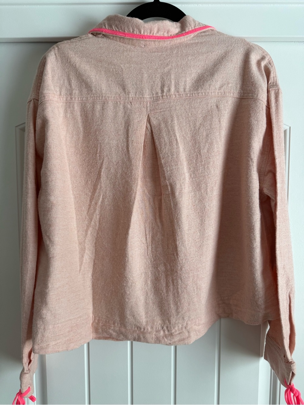 Free People Close to Home Flannel Set Neon Peach - Picture 9 of 10